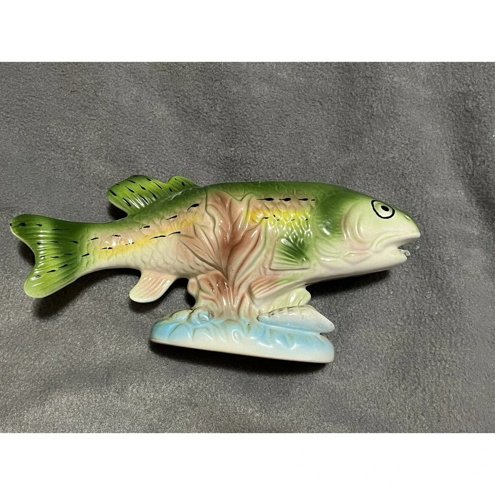 Vintage Planter/Vase Trout‎ Fish - Nancy Pew Giftware Co T13165